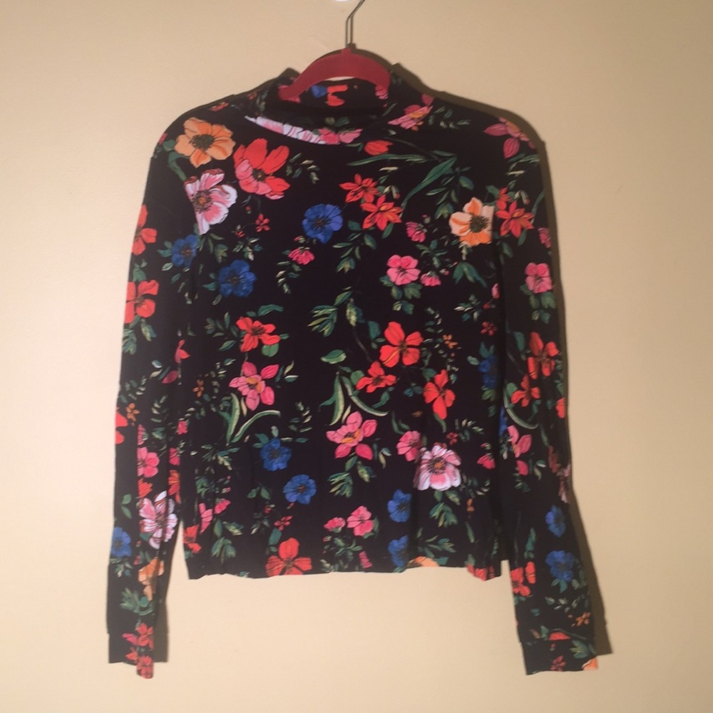 Anthropologie Mauve Mock Turtle Neck